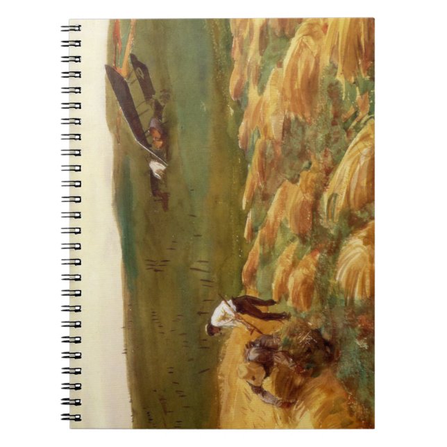 Crashed Aeroplane (by John Singer Sargent) Notebook (Front)