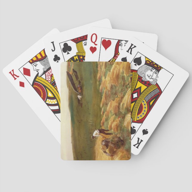 Crashed Aeroplane (by John Singer Sargent) Playing Cards (Back)