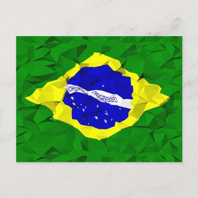 crashed Brazilian flag Postcard (Front)