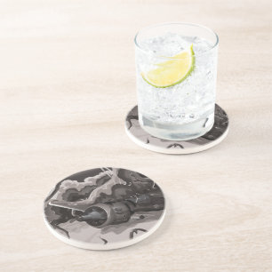 Crashed World War Fighter Aircraft Coaster