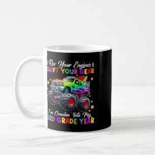 Crashin' Into My 3rd Grade Monster Truck First Day Coffee Mug