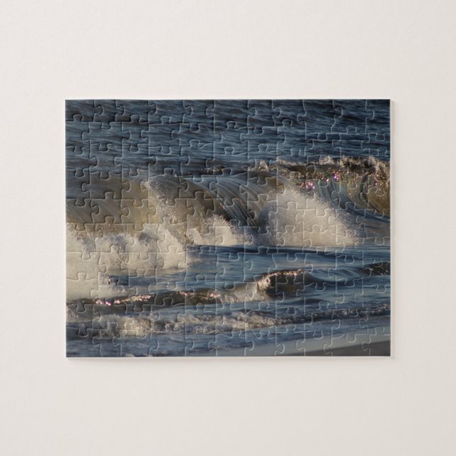 Crashing Atlantic Ocean Waves at the Beach Jigsaw Puzzle (Horizontal)