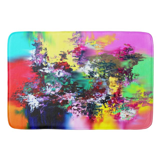 Crashing Colours Bath Mat (Front)