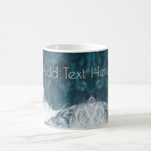 Crashing Ocean Waves Coffee Mug (Center)
