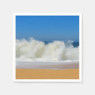 Crashing Ocean Waves Paper Napkin