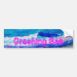 Crashing Sea Bumper Sticker