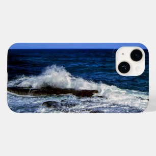 Crashing Wave On Rock Formation Case