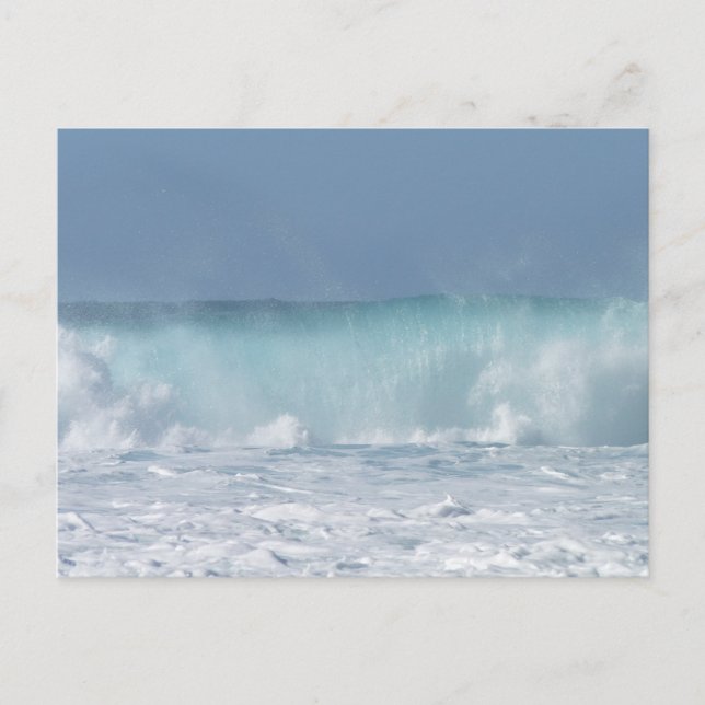 Crashing Wave Photo Holiday Postcard (Front)