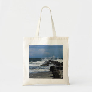 Crashing Waves At Folly Tote Bag