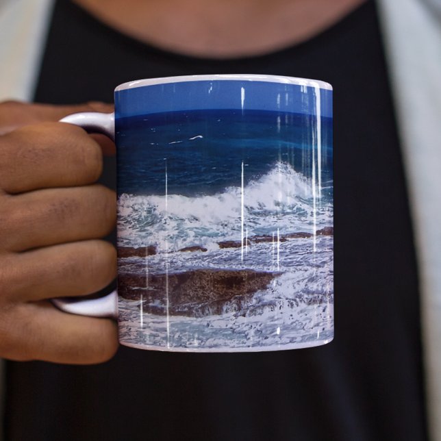 Crashing Waves On Rocks Mug (Creator Uploaded)