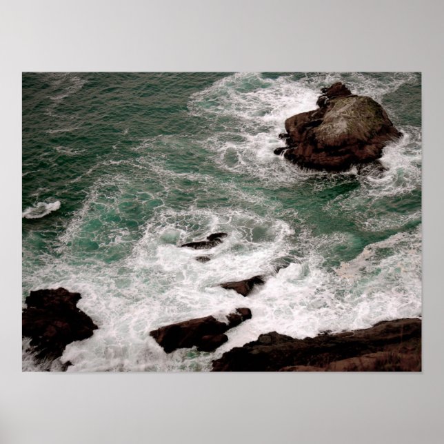 Crashing Waves Poster (Front)