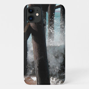 Crashing Waves Under the Pier iPhone 11 Case
