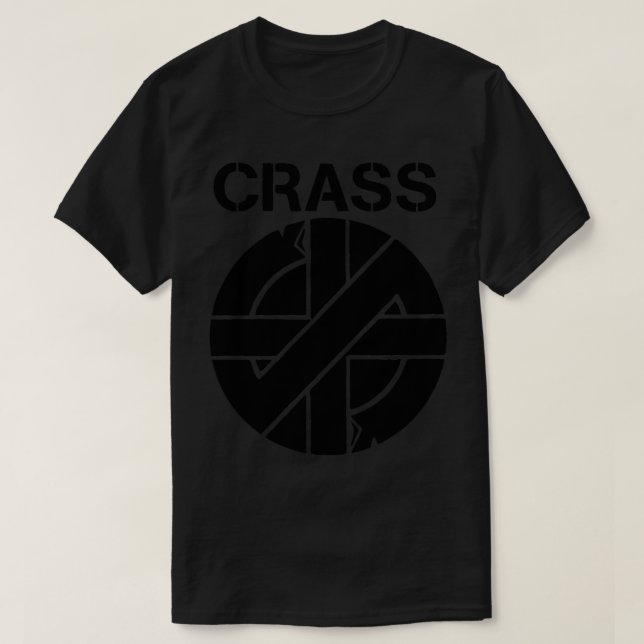 Crass Logo Classic T Shirt (Design Front)