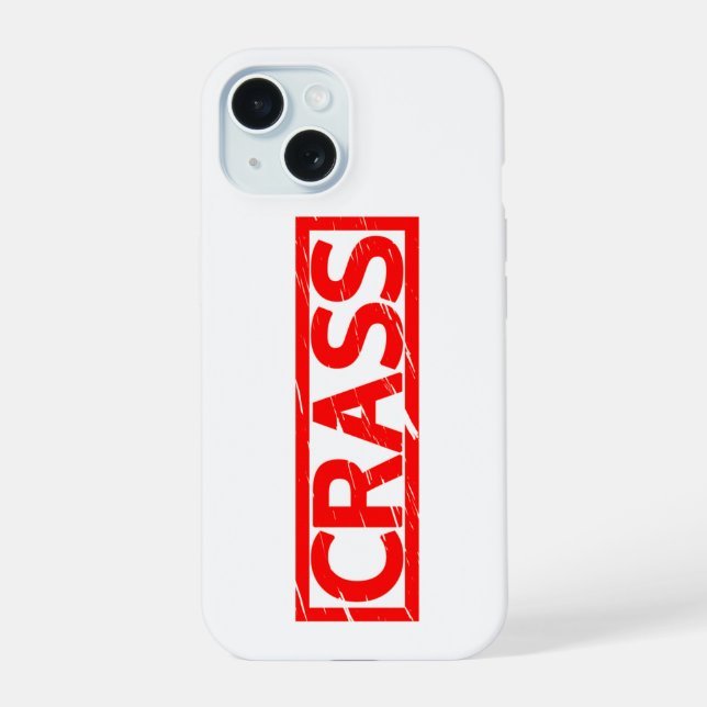Crass Stamp iPhone 15 Case (Back)