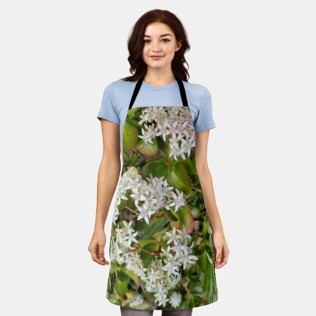 Crassula ovata All Over Print Apron (Worn)