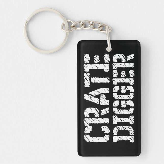 Crate Digger Key Ring (Front)