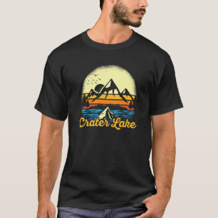 Crater Lake Camping Wilderness Fisherman Nature L T-Shirt