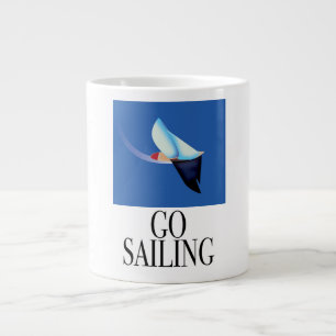 Crater lake Canada Travel poster Large Coffee Mug