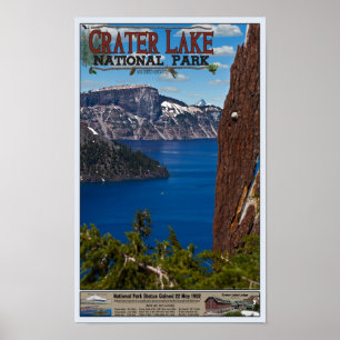 Crater Lake - Informational Poster