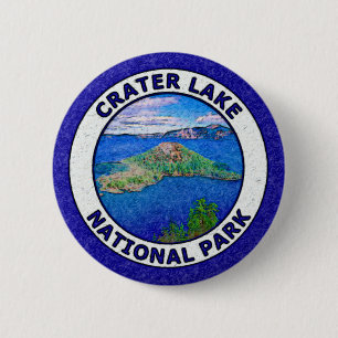 Crater Lake National Park 6 Cm Round Badge