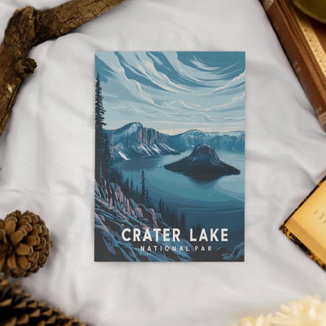 Crater Lake National Park: A Blue Oasis Postcard (Creator Uploaded)