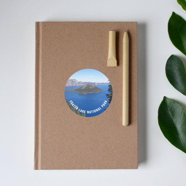 Crater Lake National Park Classic Round Sticker (In Situ Book)