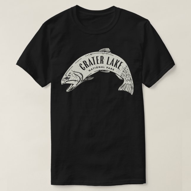 Crater Lake National Park Fish Tan T-Shirt (Design Front)