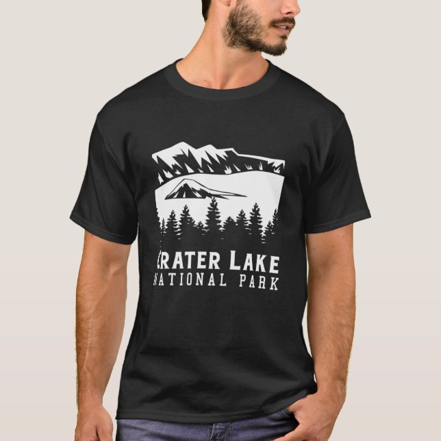 Crater Lake National Park Hiking Vacation T-Shirt (Front)