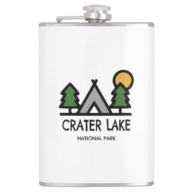 Crater Lake National Park Hip Flask (Front)