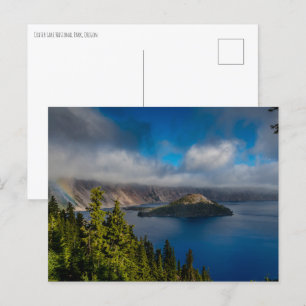 Crater Lake National Park Holiday Postcard
