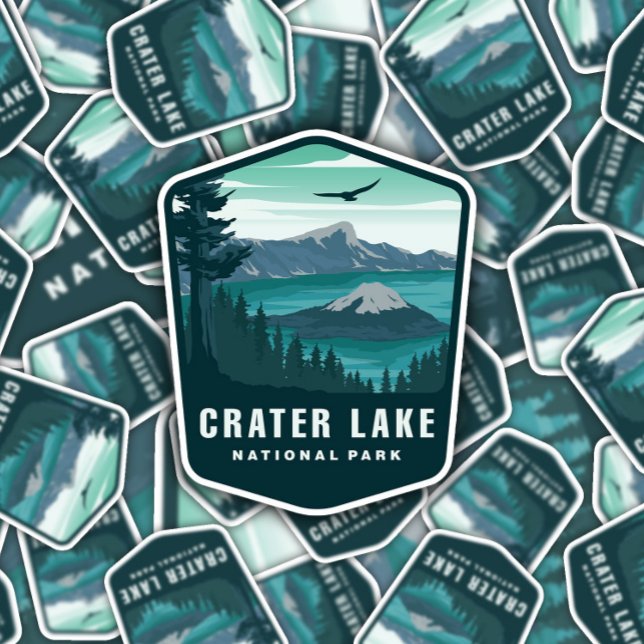 Crater Lake National Park Oregon | Die-Cut Sticker (Creator Uploaded)