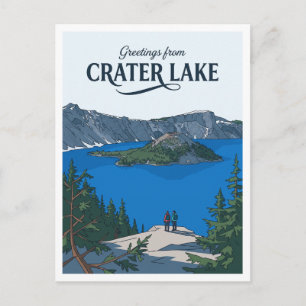 Crater Lake National Park, Oregon Klamath Falls Postcard
