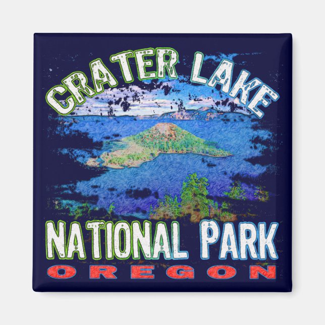 Crater Lake National Park Oregon Magnet (Front)