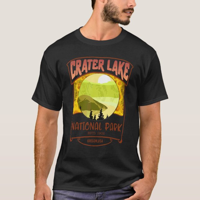 Crater Lake National Park Oregon Nature  Hiking Ca T-Shirt (Front)