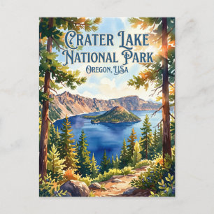 Crater Lake National Park Oregon Postcard