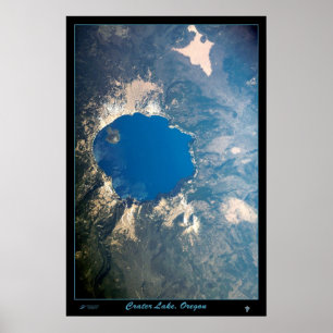 Crater Lake National Park, Oregon  satellite poste Poster
