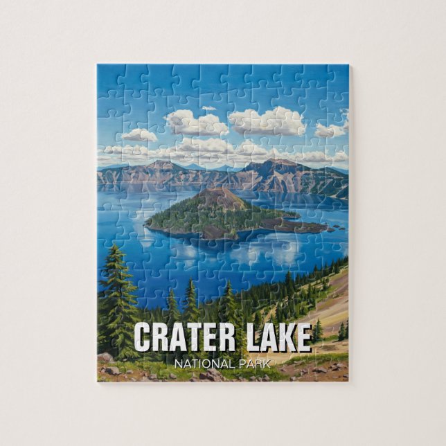 Crater Lake National Park Oregon Travel Jigsaw Puzzle (Vertical)
