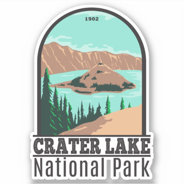 Crater Lake National Park Oregon Vintage (Front)