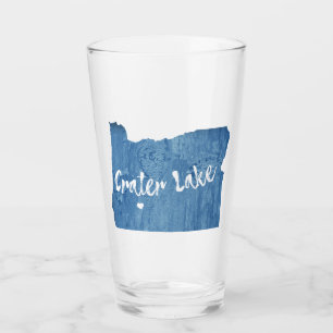Crater Lake National Park Oregon Wood Grain Glass