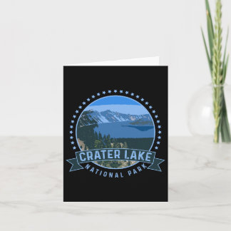 Crater Lake National Park -outdoor Camping Hiking  Card