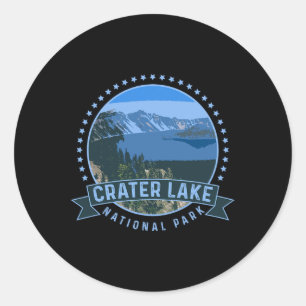 Crater Lake National Park -outdoor Camping Hiking  Classic Round Sticker