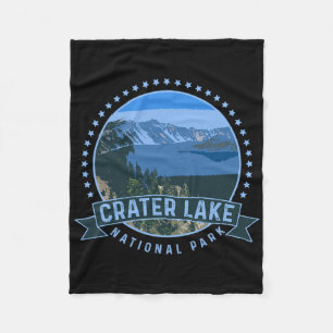 Crater Lake National Park -outdoor Camping Hiking Fleece Blanket