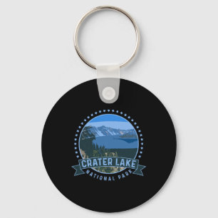 Crater Lake National Park -outdoor Camping Hiking Key Ring