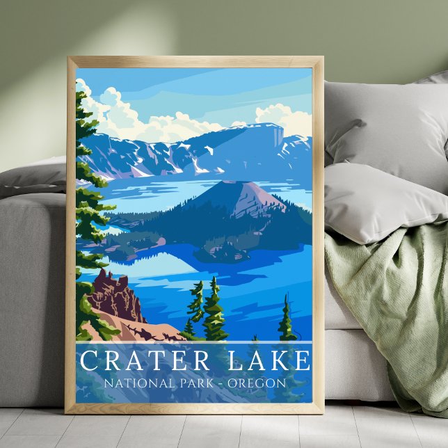 Crater Lake National Park Scenic Landscape Poster (Creator Uploaded)