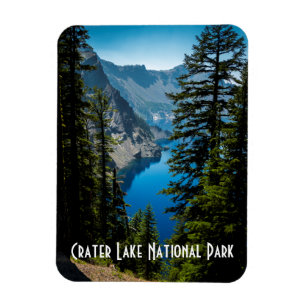 Crater Lake National Park Scenic Mountain Photo Magnet