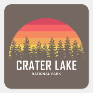Crater Lake National Park Square Sticker
