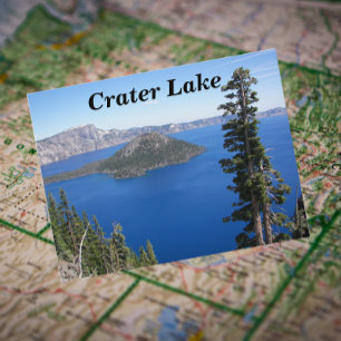 Crater Lake National Park Travel Photo Postcard