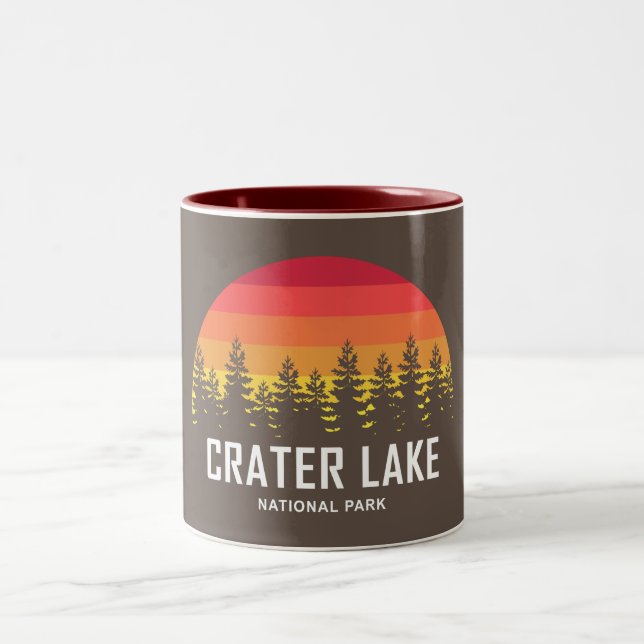 Crater Lake National Park Two-Tone Coffee Mug (Center)