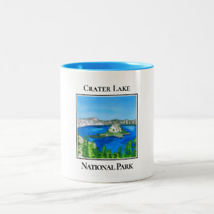 Crater Lake National Park Two-Tone Coffee Mug