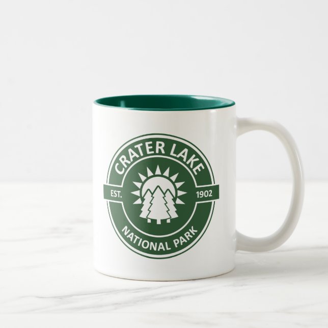 Crater Lake National Park Two-Tone Coffee Mug (Right)